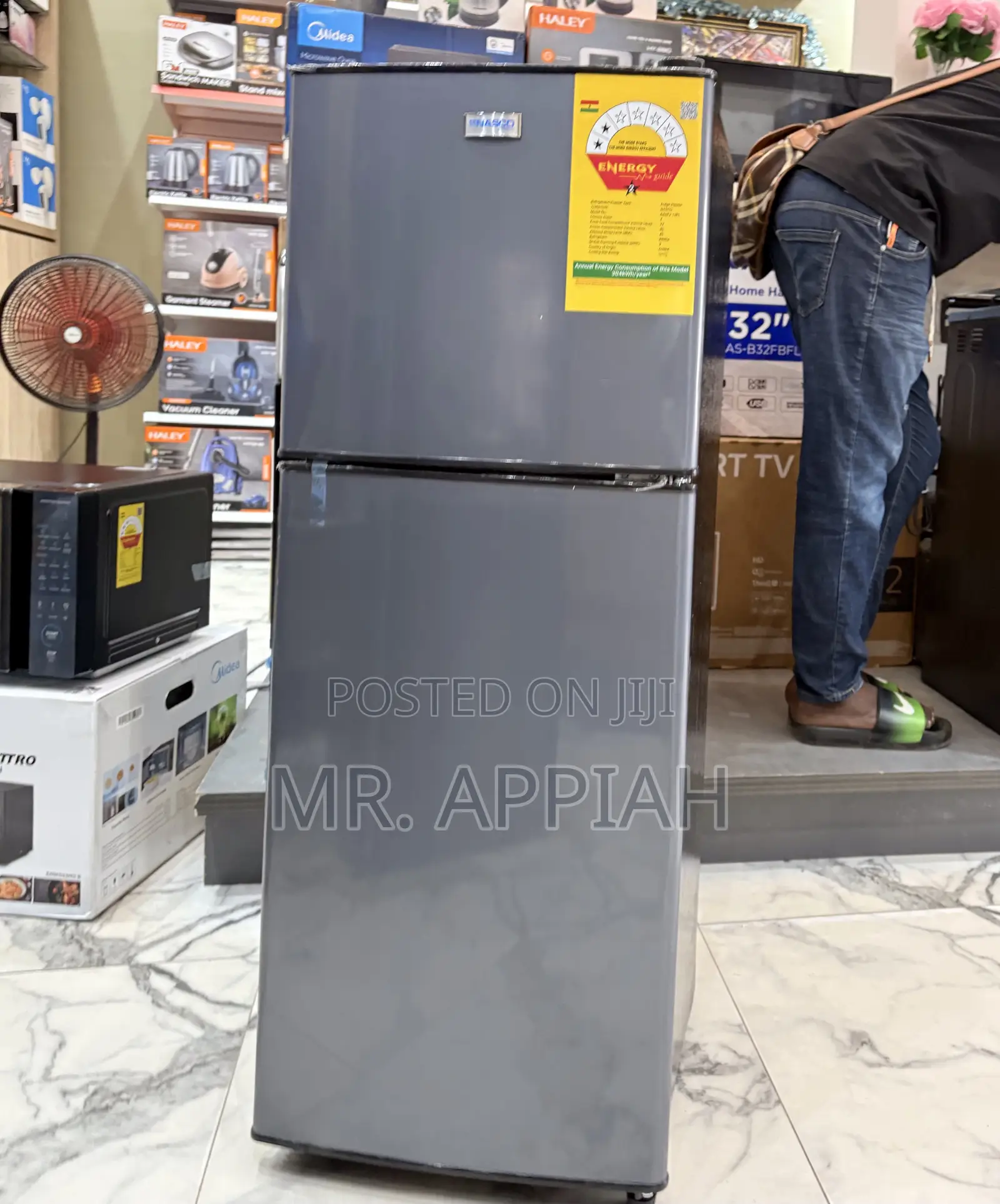 Extremely Cooling Nasco Nasd2-13fl Double Door Fridge(112L)