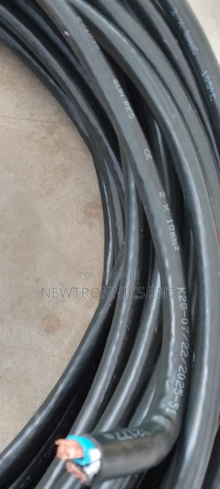 DC Solar Cable 10mm ×2, 6mm ×2