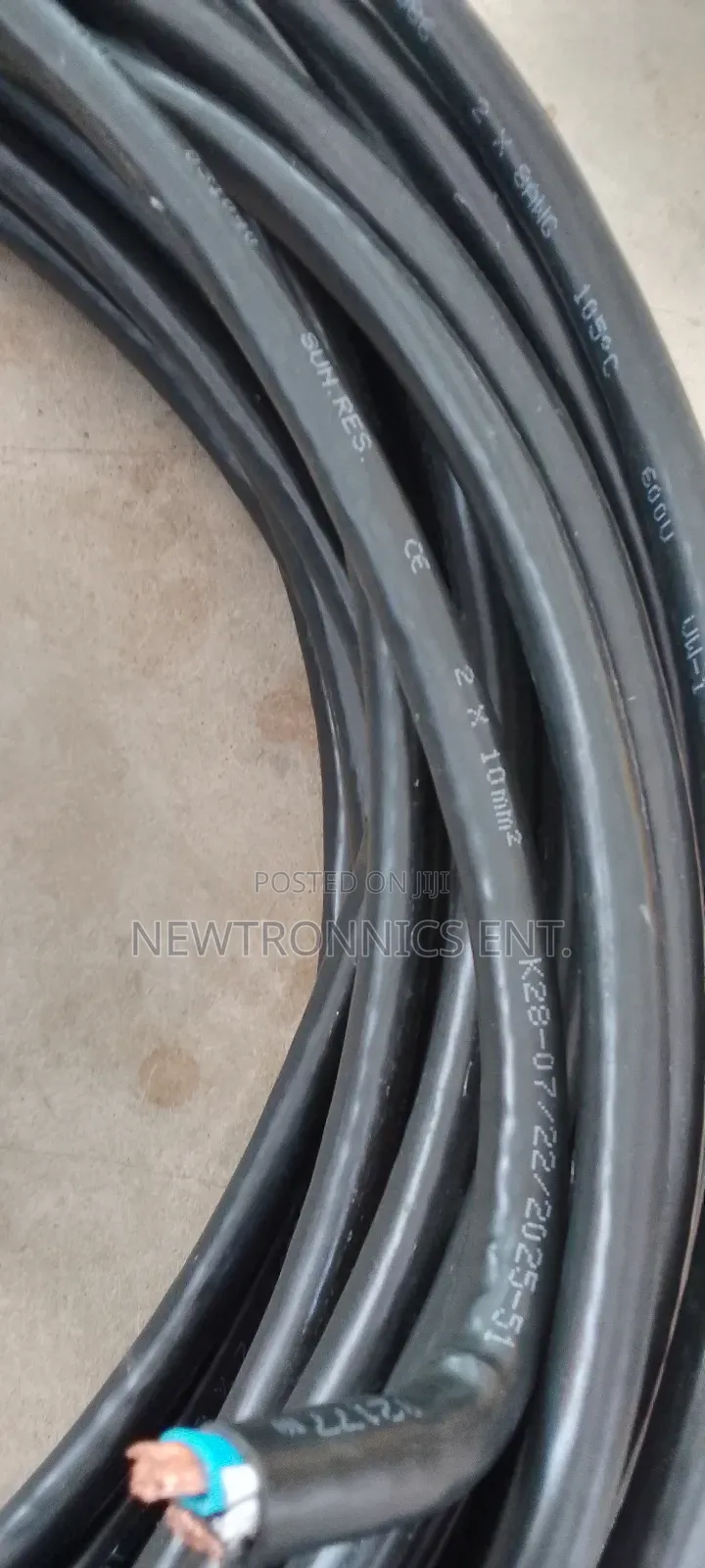 DC Solar Cable 10mm ×2, 6mm ×2