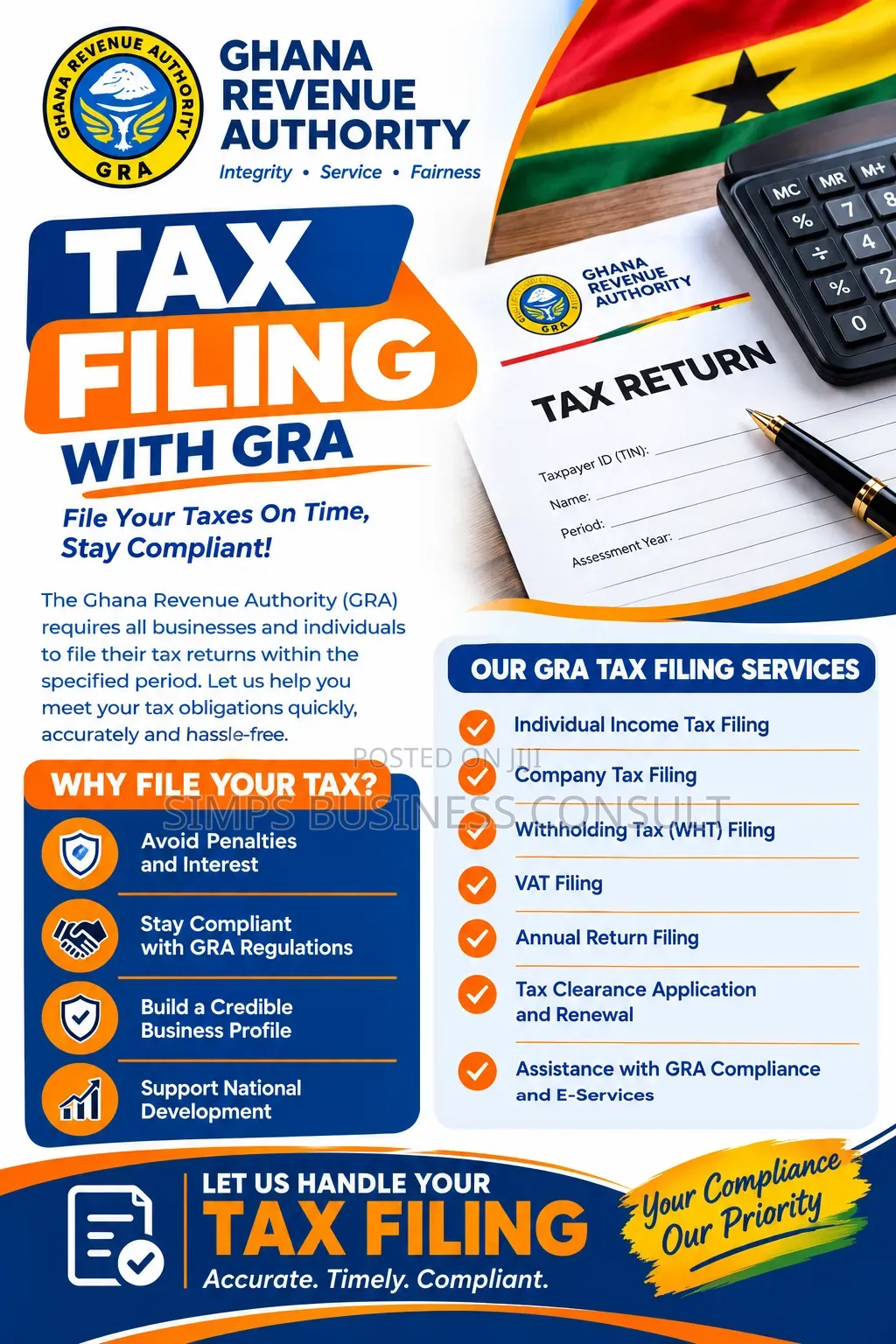 Filing of Tax Returns and Tax Consultancy