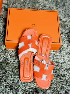 Peach Hermes _ Ladies Hermes Slippers