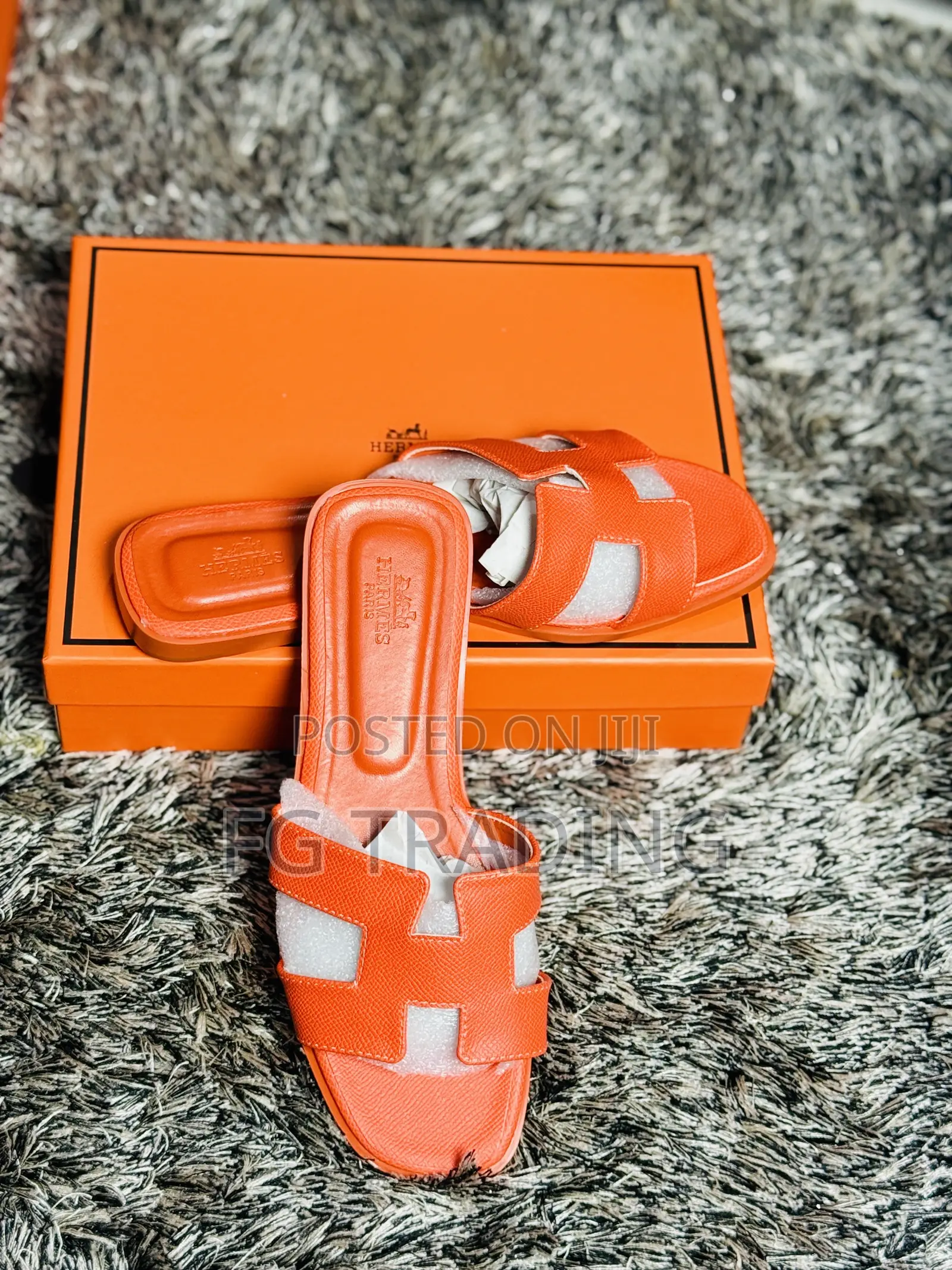 Peach Hermes _ Ladies Hermes Slippers