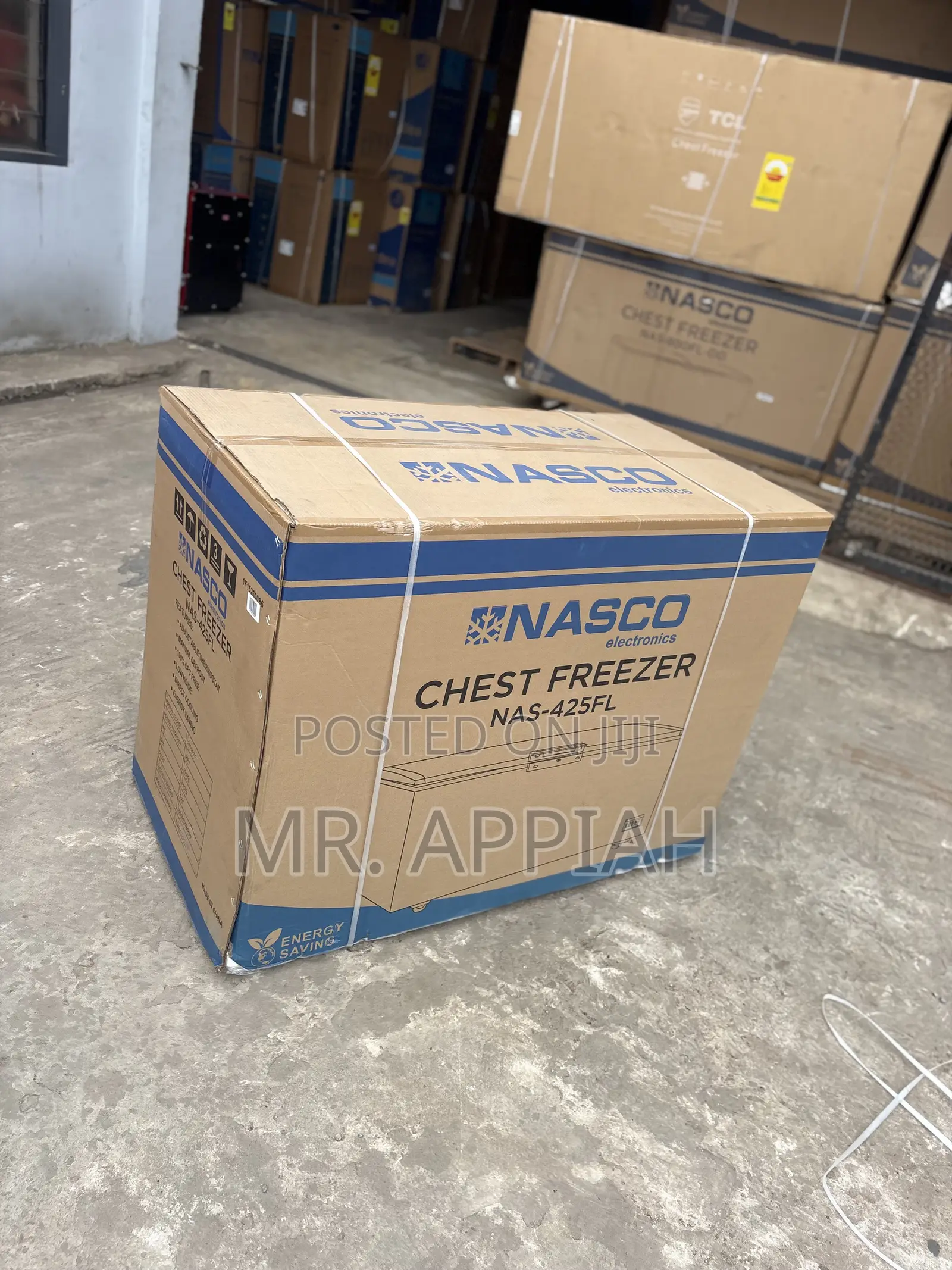 Extremely Quality Nasco 400L 1 Door Freezer(Nas475fl) Black