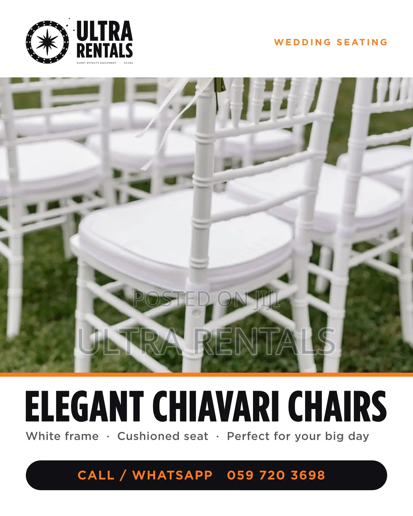 Plastic Chairs Rentals