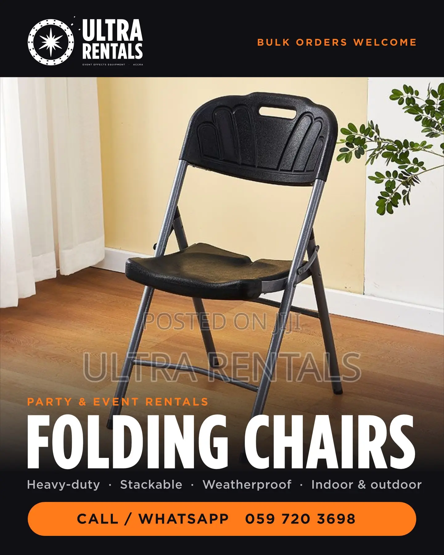 Plastic Chairs Rentals