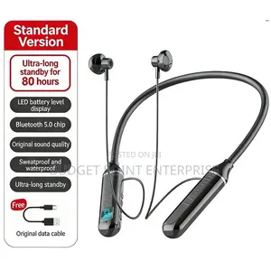 Neckband Earphone Wireless Bluetooth Headphone Extra Long Standby
