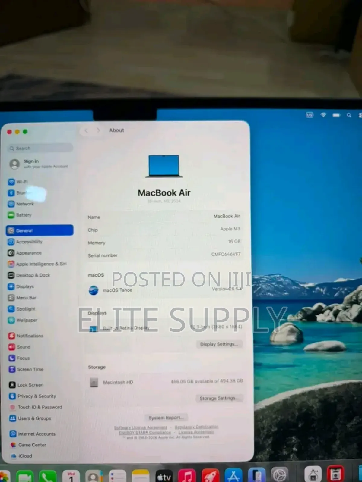 New Laptop Apple MacBook Air 2024 M3 16GB Apple M3 SSD 512GB