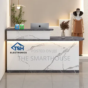 Modern Marble Reception Desk – (Table Size - 150cm)