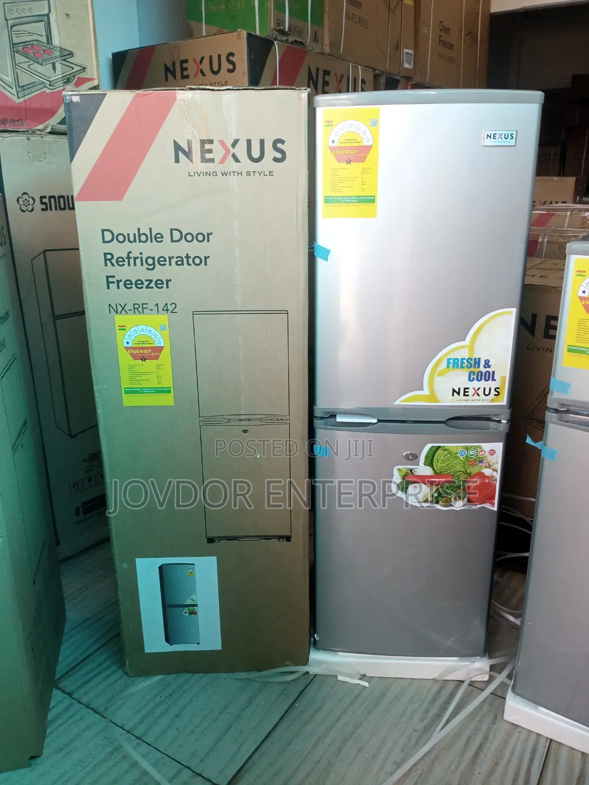 Nexus Double Door Fridge (142ltrs)
