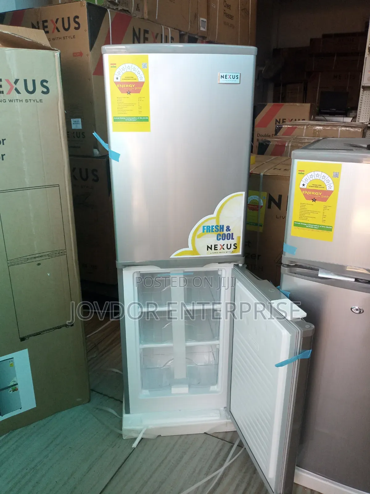 Nexus Double Door Fridge (142ltrs)