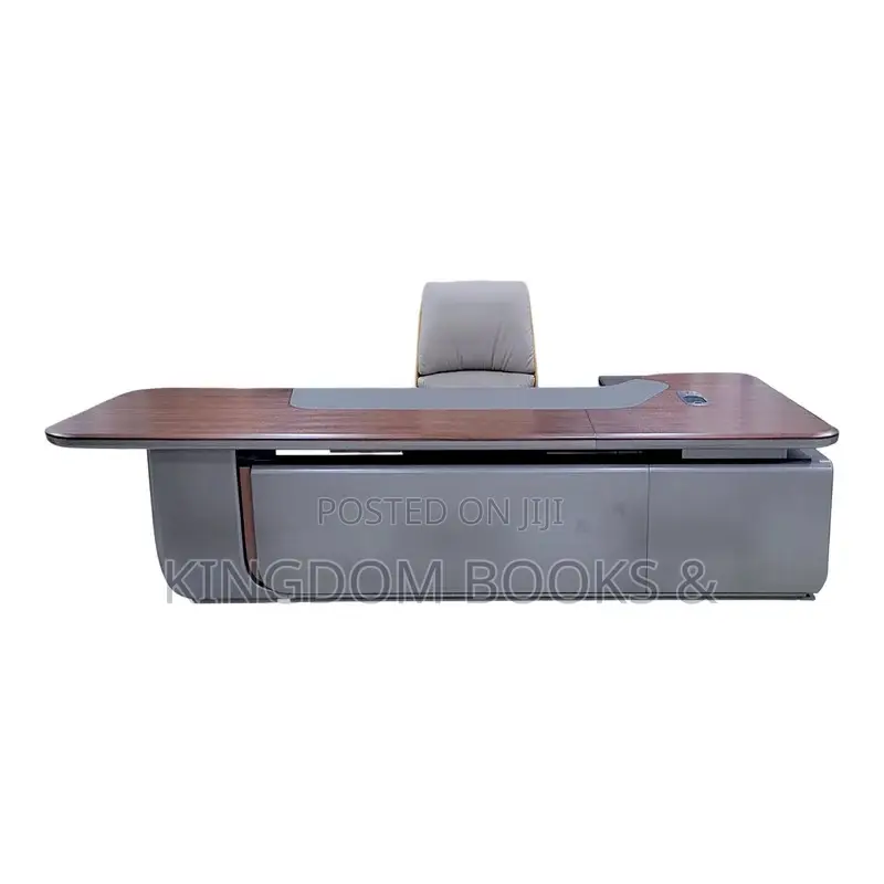 Modern Executive L-Shaped Office Desk With Side Storage Return