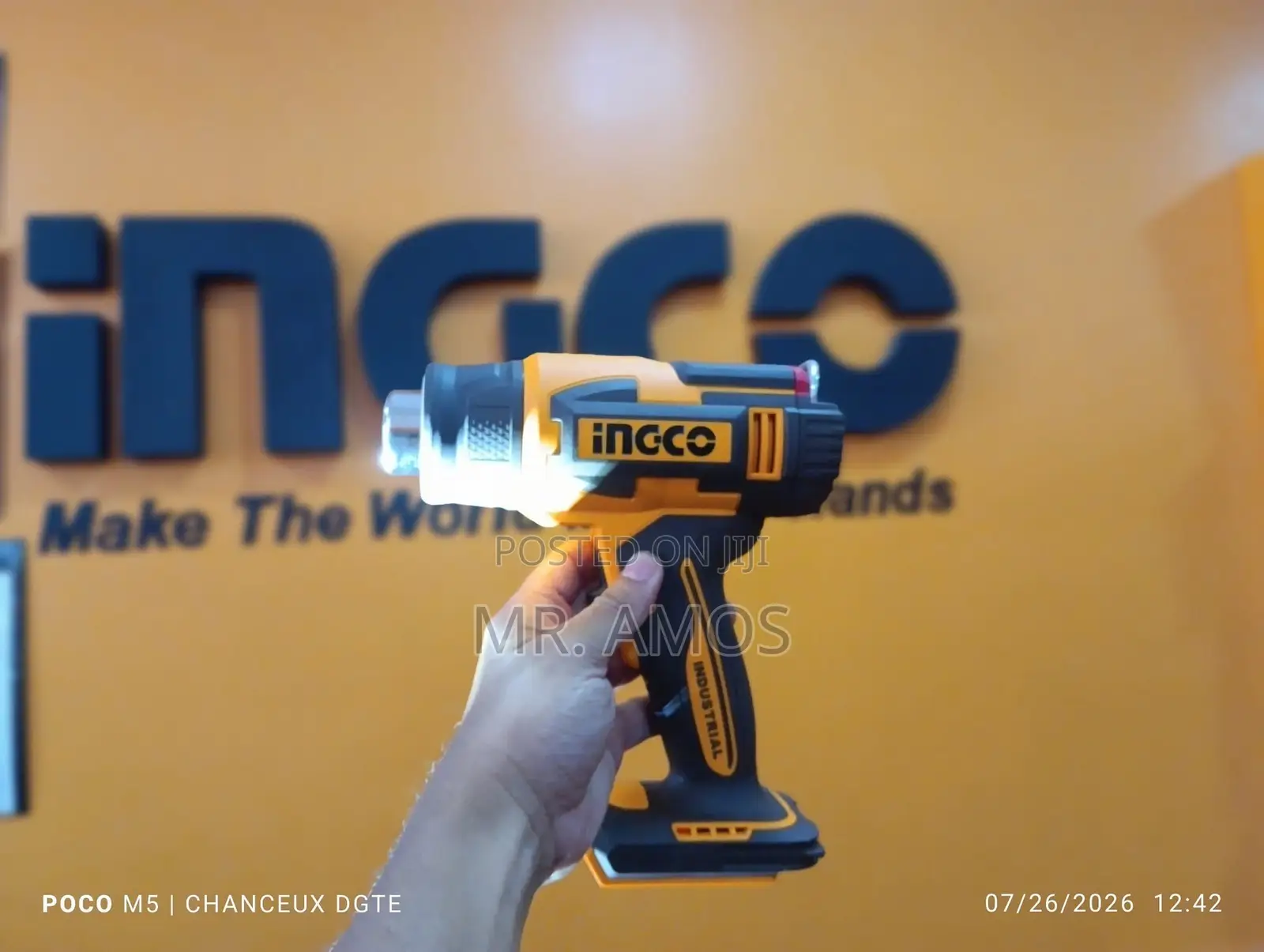 Industrial Cordless Heat Gun With 4PCs Accessories Incl. - HGLI20065
