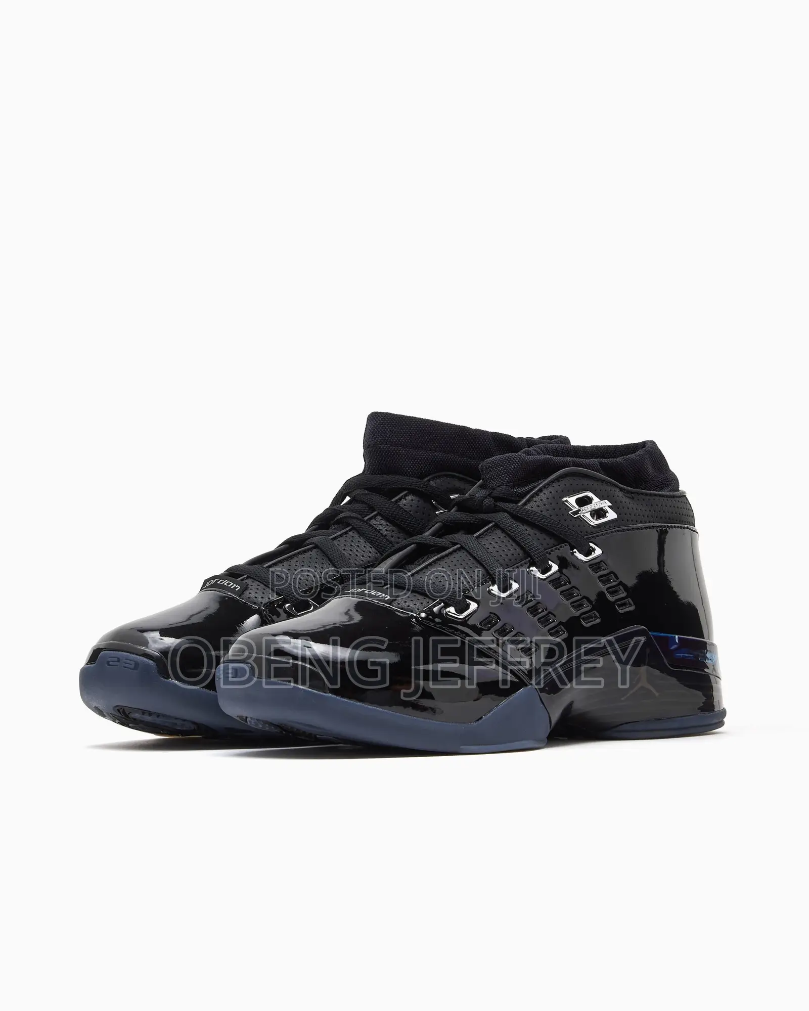 Original Air Jordan 17 Low SP Patent Leather Black
