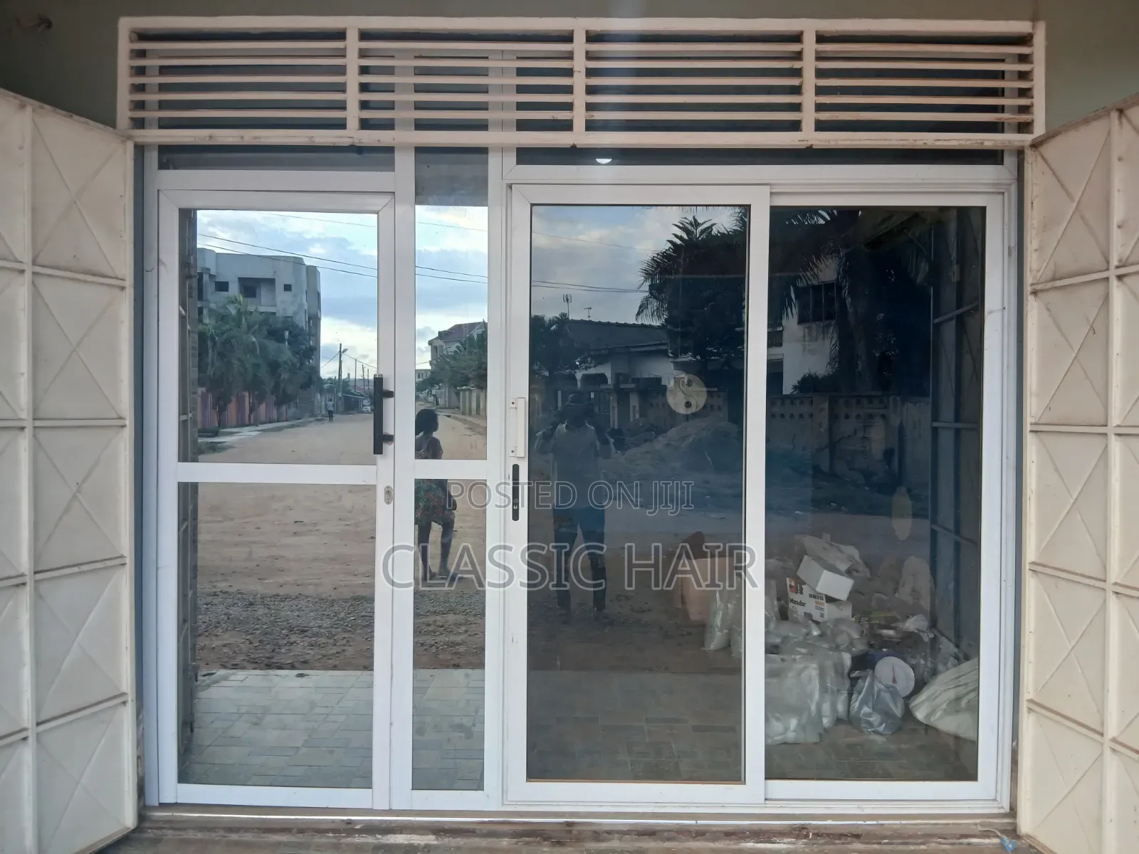 Aluminium Glass Door for Shops