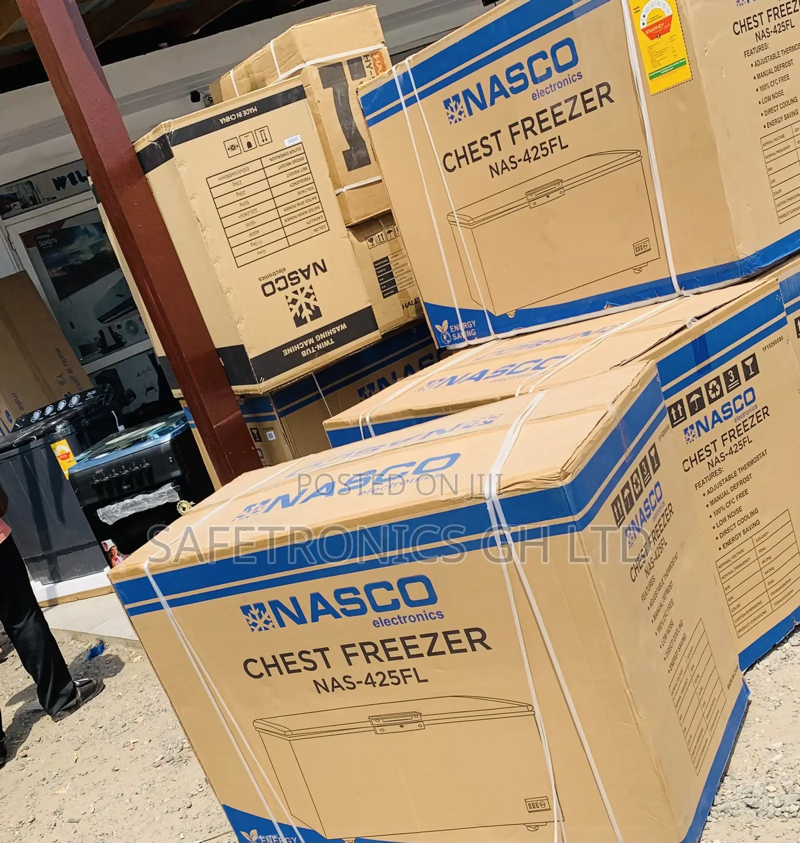 Optimized Unveil Single Door 318L Grey Nas-425fl Nasco Freezer