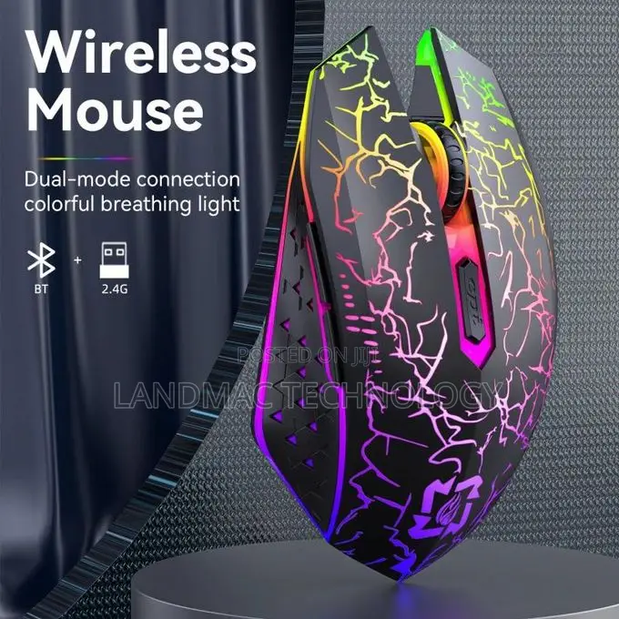 Wireless and Bluetooth Dual-Mode Rechargeable Gaming Mouse