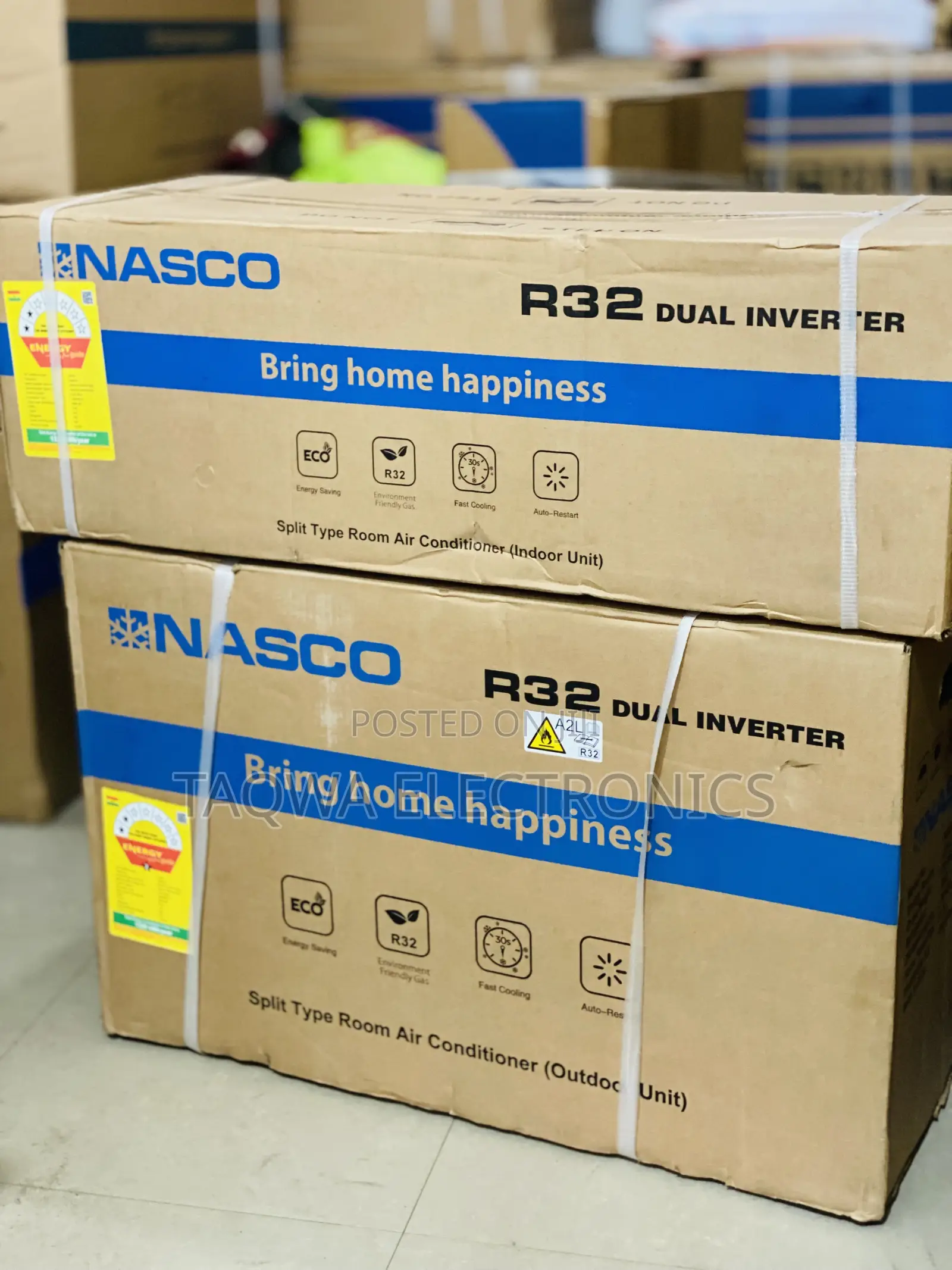 R32-Eco- Friendly Nasco 1.5hp Dual Inverter Air Conditioner
