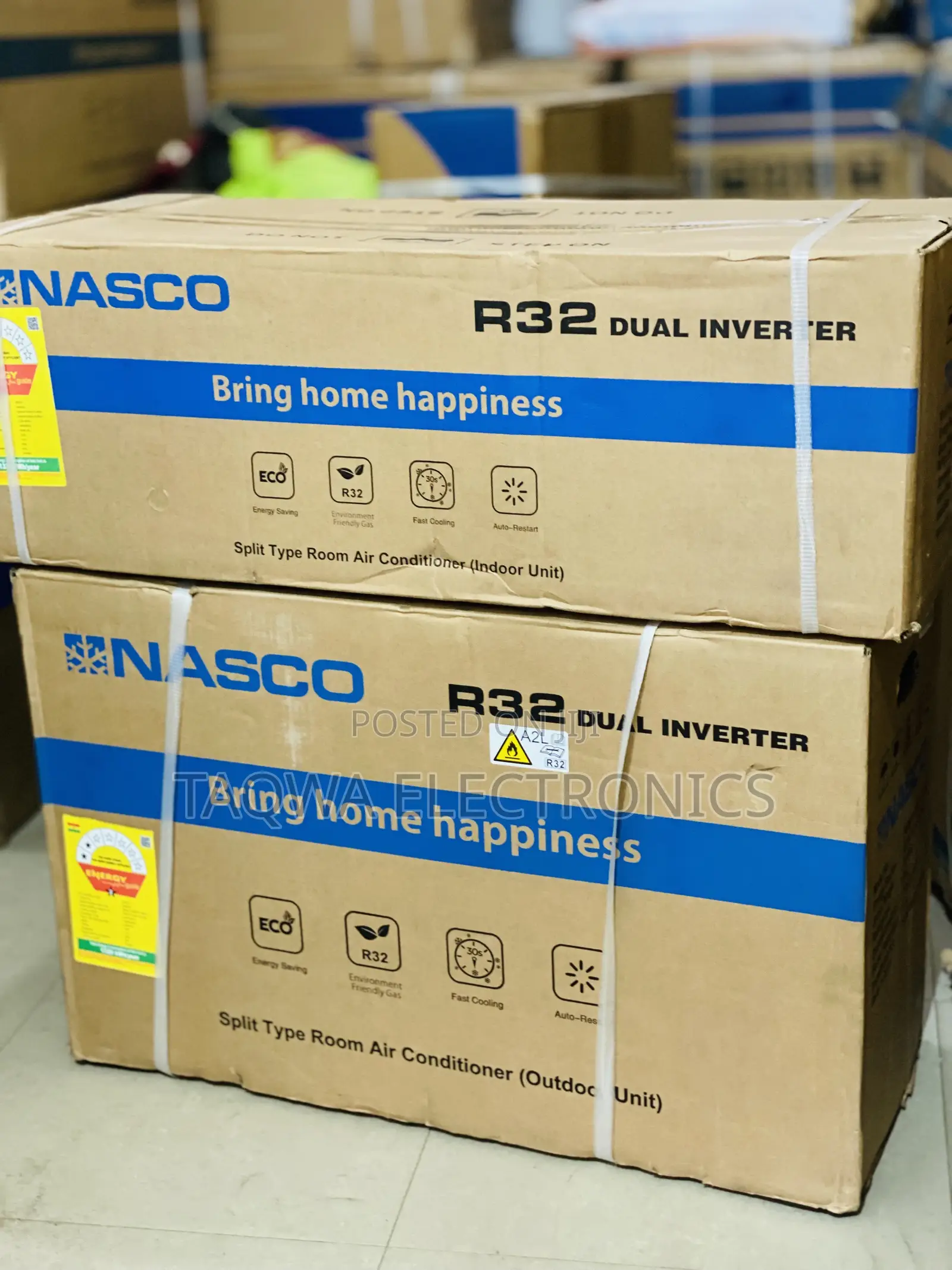 R32-Eco- Friendly Nasco 1.5hp Dual Inverter Air Conditioner