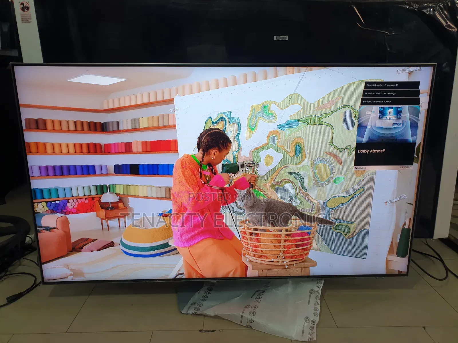 New Neo Qled Samsung 55"uhd HDR Smart Satellite TV