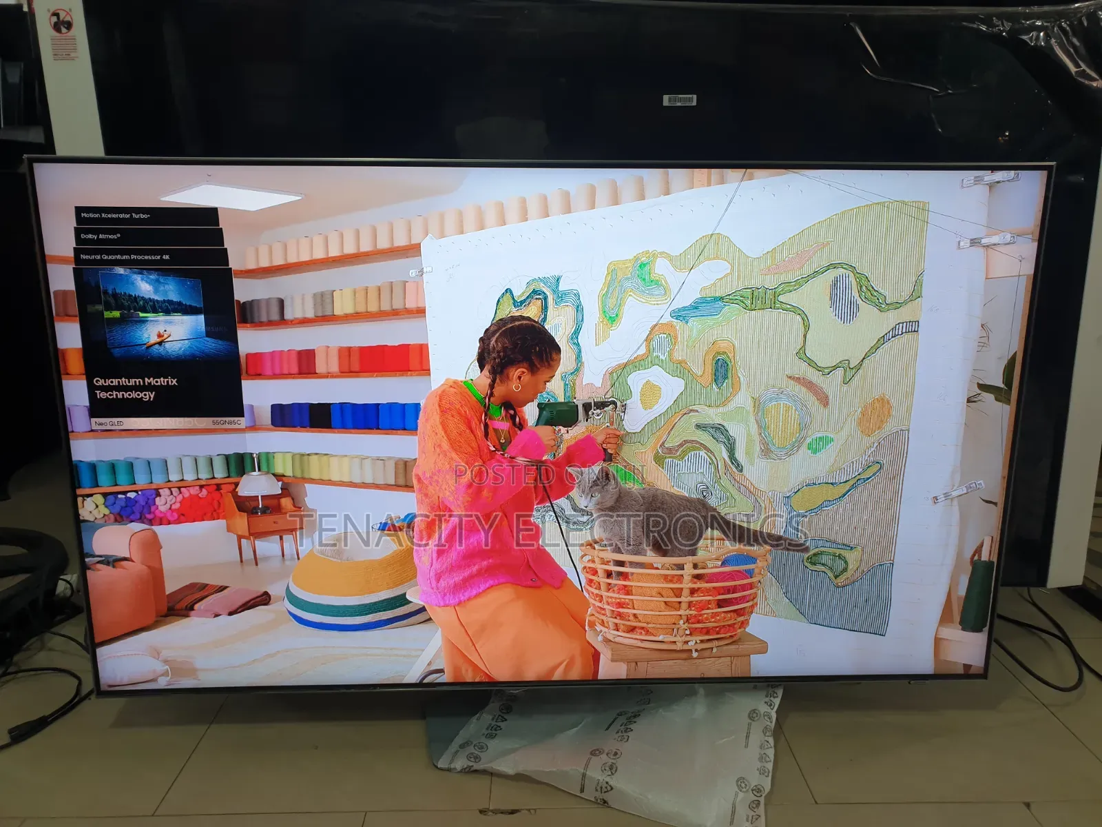 New Neo Qled Samsung 55"uhd HDR Smart Satellite TV