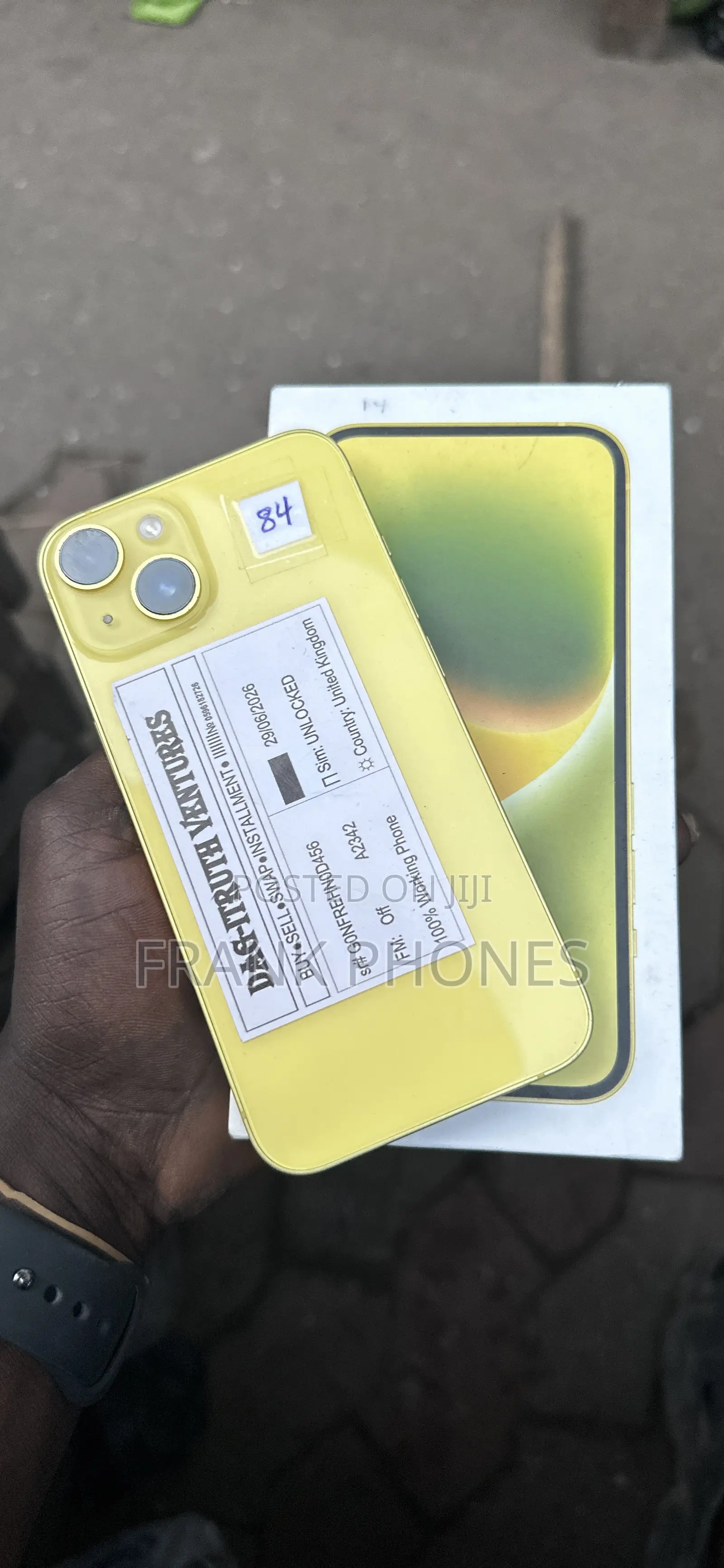 New Apple iPhone 14 128 GB Yellow