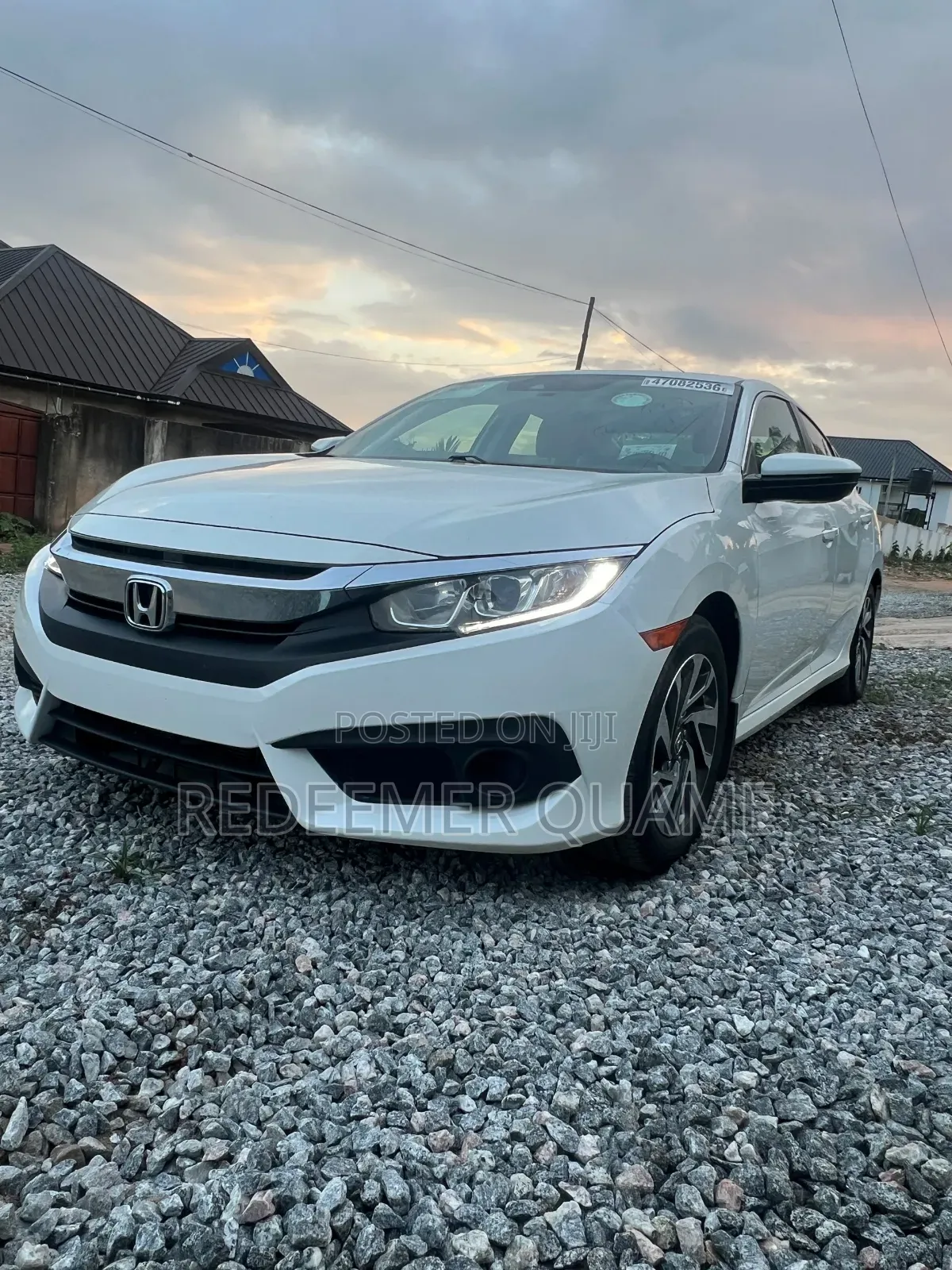 Honda Civic EX 4dr Sedan (2.0L 4cyl) 2017 White
