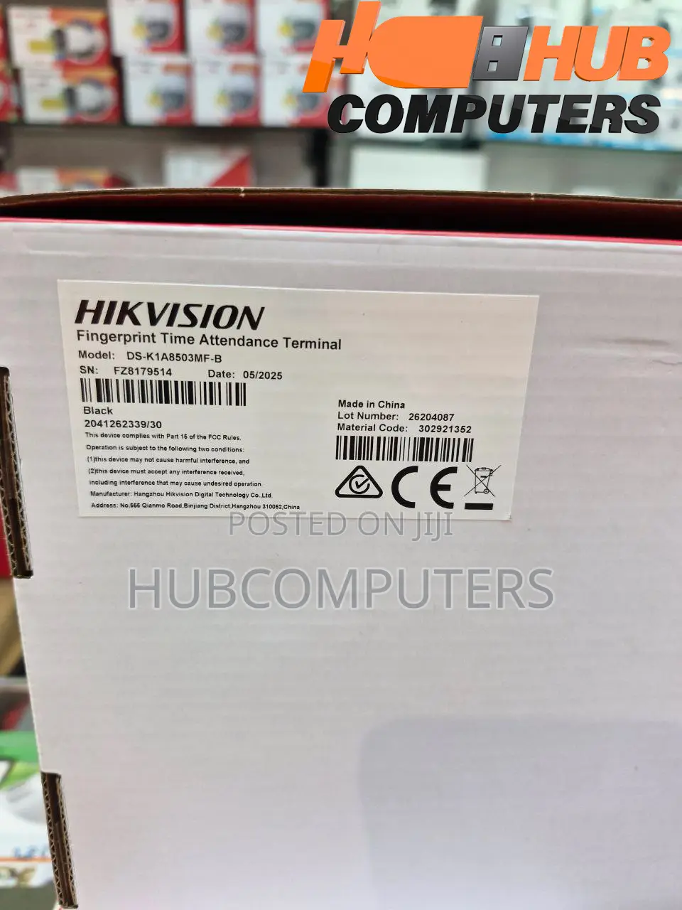 Hikvision (Ds-K1a8503mf-B) Fingerprint Time Attendance