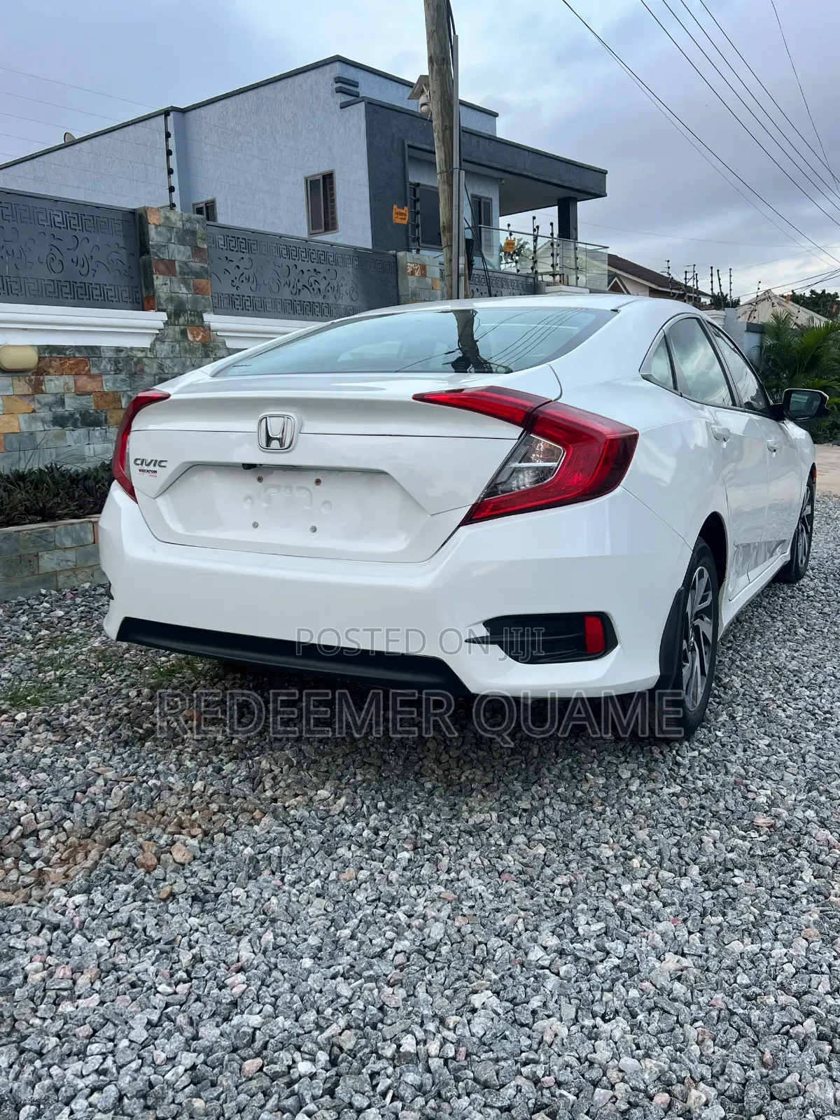 Honda Civic EX 4dr Sedan (2.0L 4cyl) 2017 White