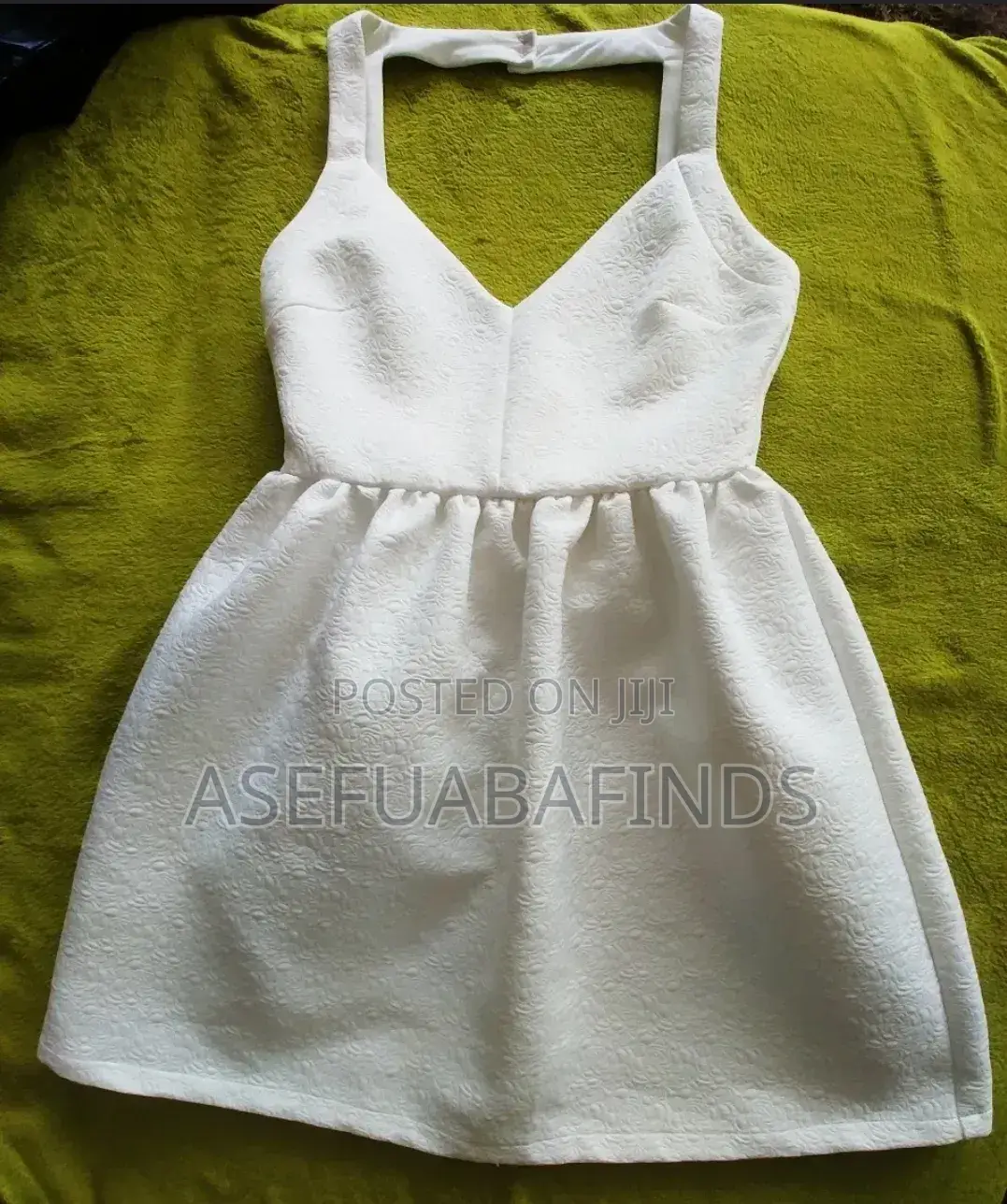 White Backless Brunch Mini Dress