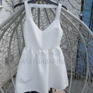 White Backless Brunch Mini Dress
