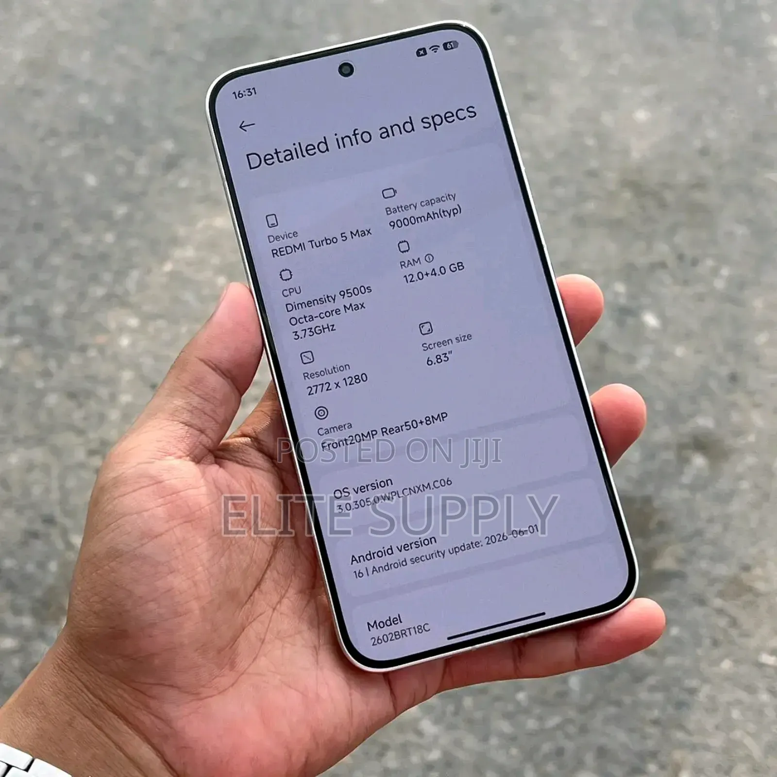 Xiaomi Redmi Turbo 5 Max 512 GB White