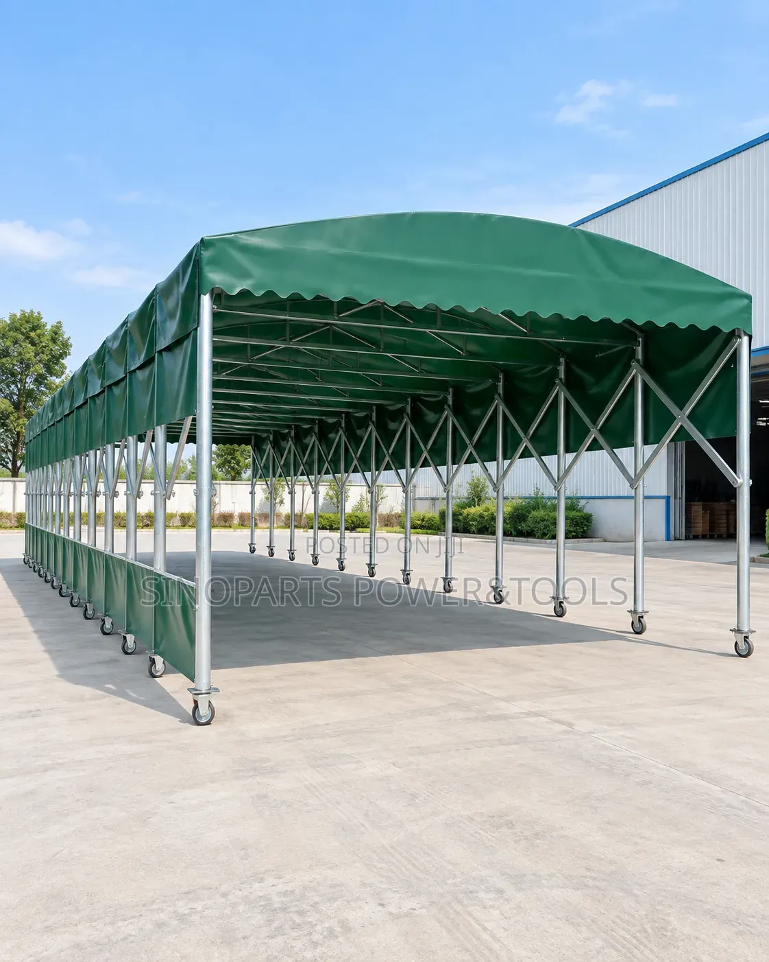 Mobile Retractable Canopy 5m X 3m for Car Park Workshop
