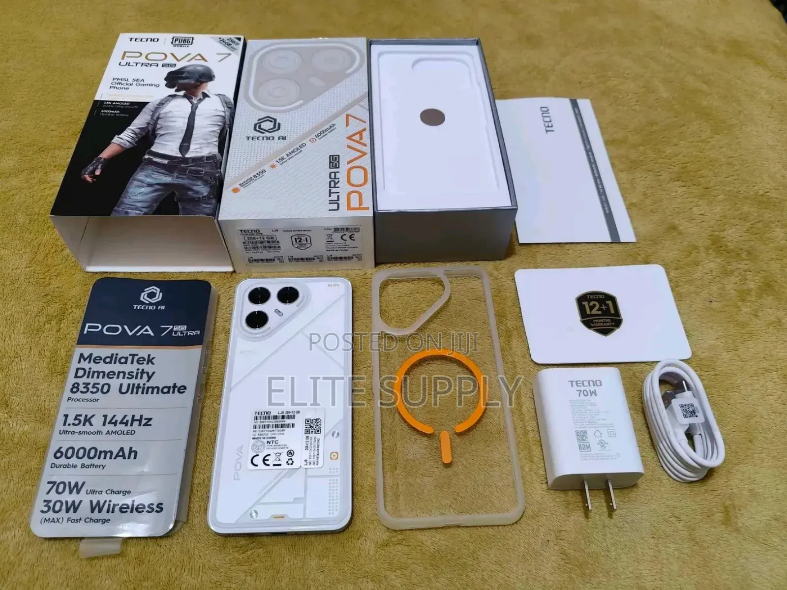 New Tecno Pova 7 Ultra 5G 256 GB White