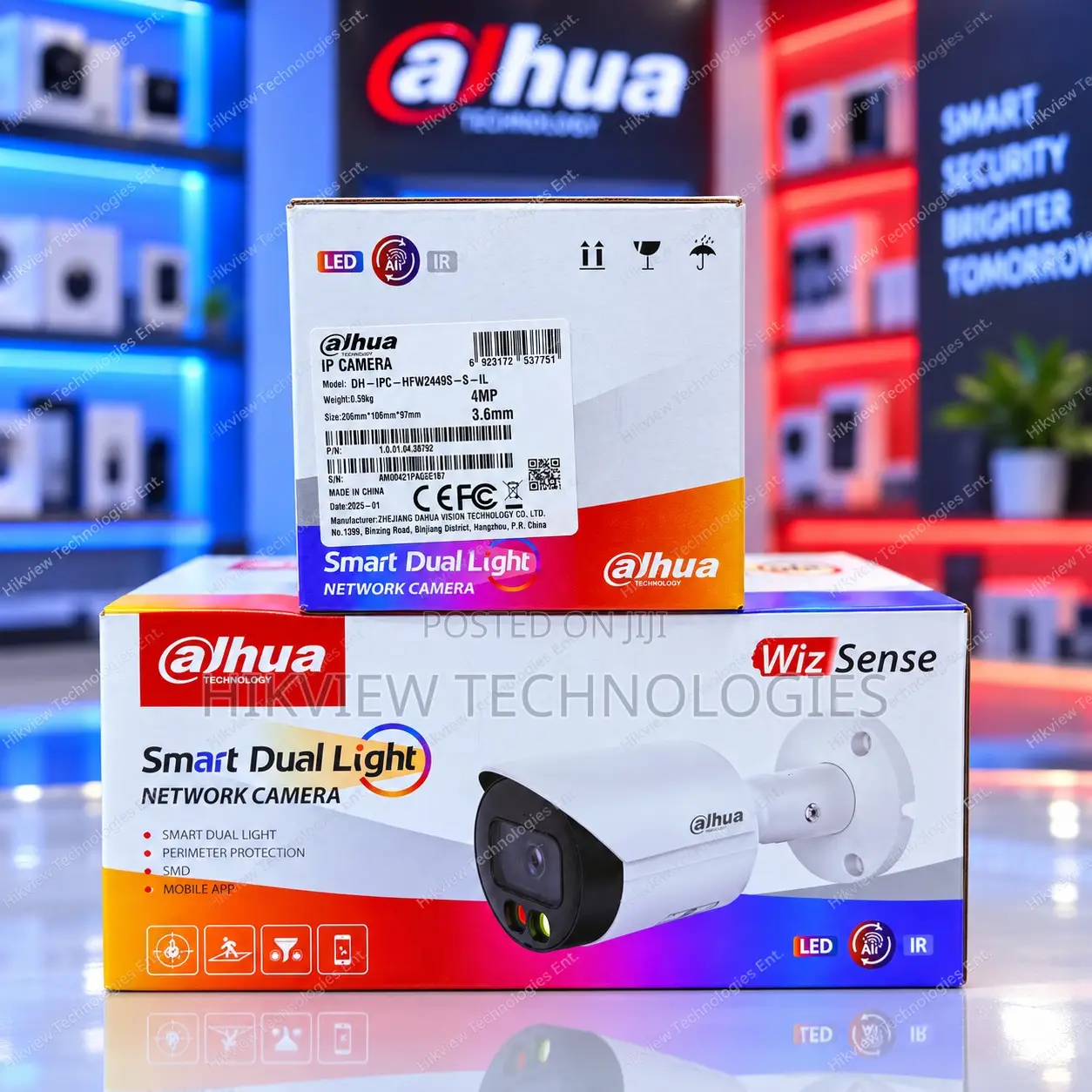 DAHUA IPC-HFW2449S-S-IL4MP Smart Dual Light Fixed-Focal Bullet
