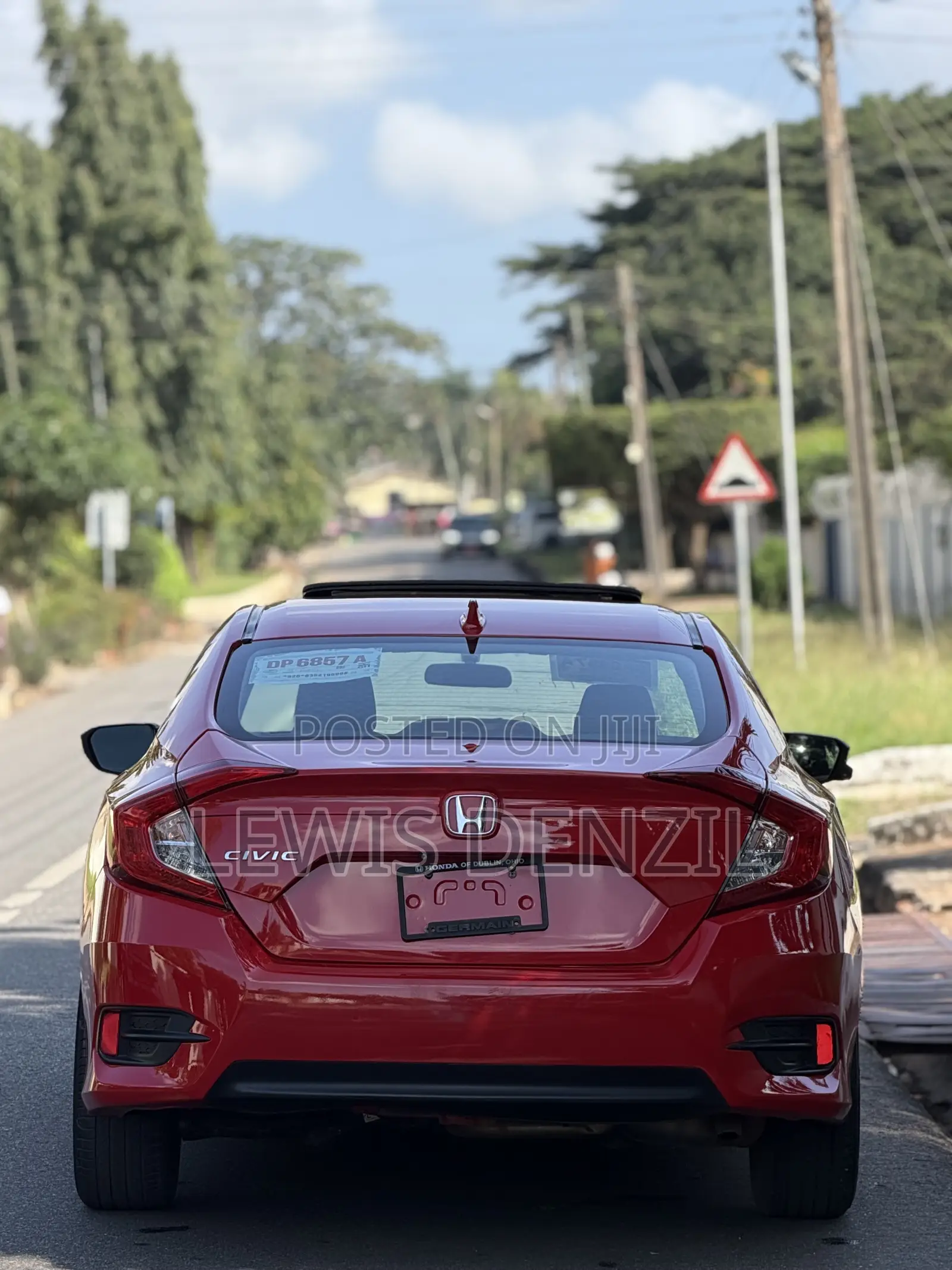 Honda Civic EX Sedan 2018 Red