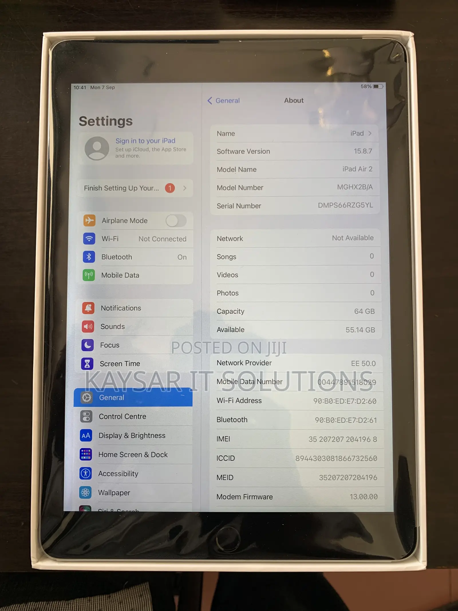 Apple iPad Air 2 64 GB Silver