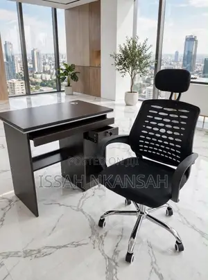 Small Size Desk + Mesh Office Chair