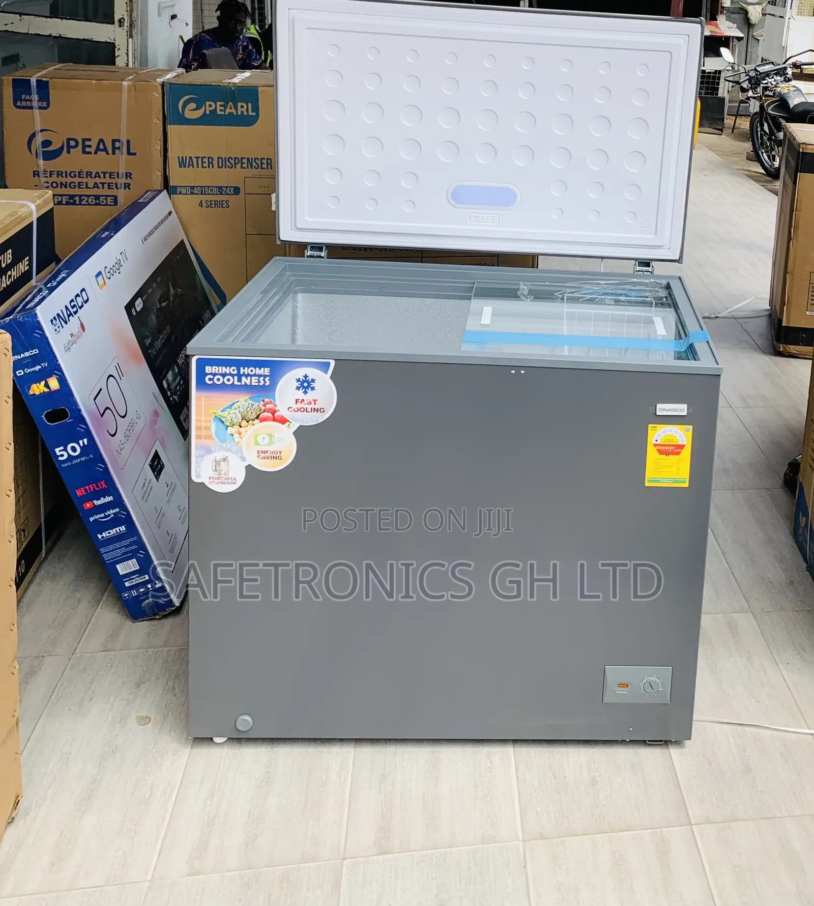 Enjoy Great Nasco 200 Liters Grey ^ Nas-250fl Singledoor Freezer