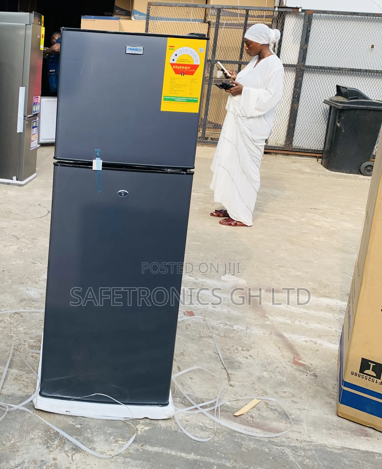 Buy Optimized 2 Doors Nasco 112L Nasd2-13fl Grey Fridge