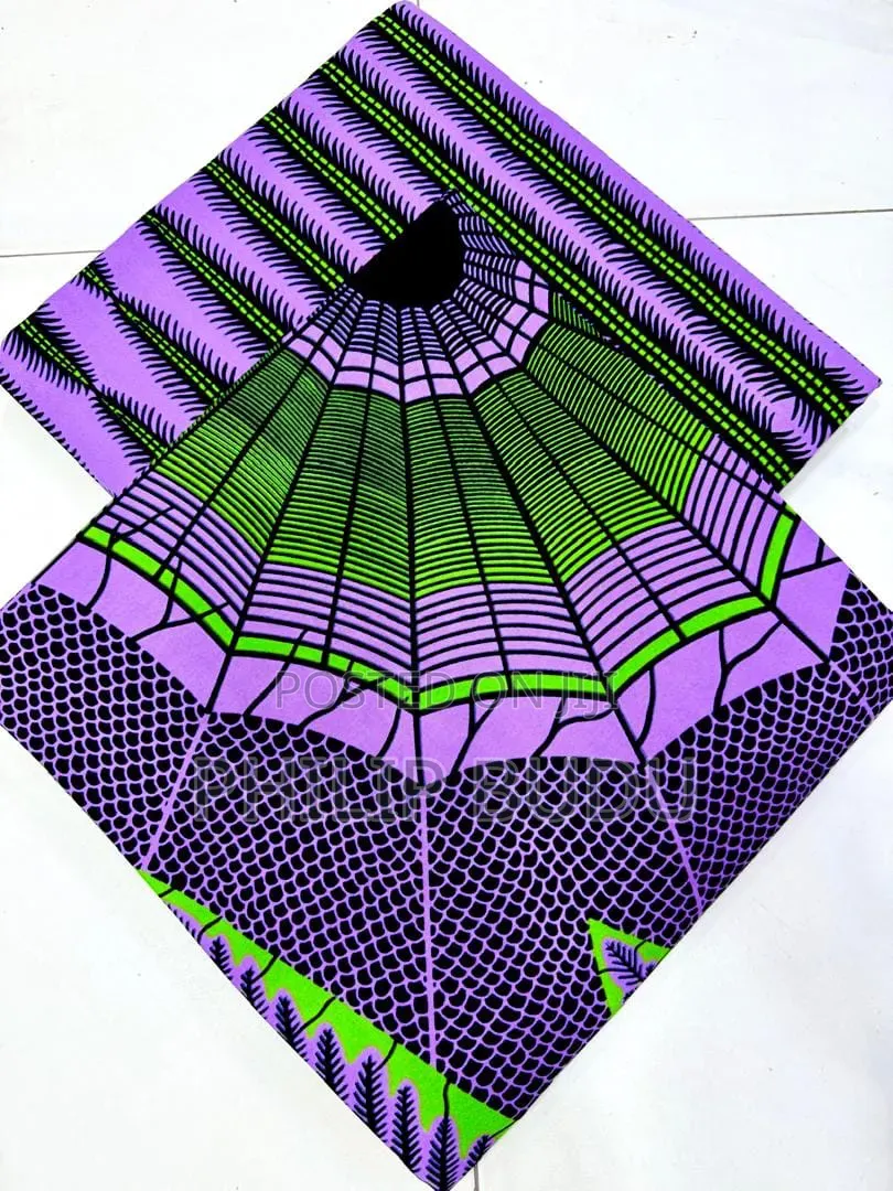 Original Hollantex African Wax Print Fabric (6 Yards)