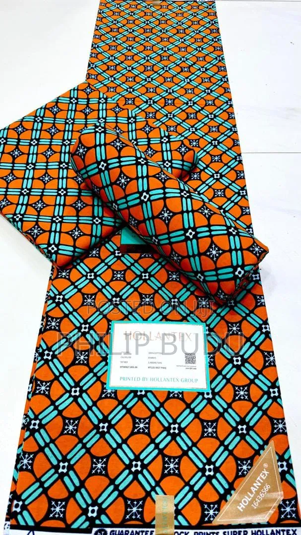 Original Hollantex African Wax Print Fabric (6 Yards)