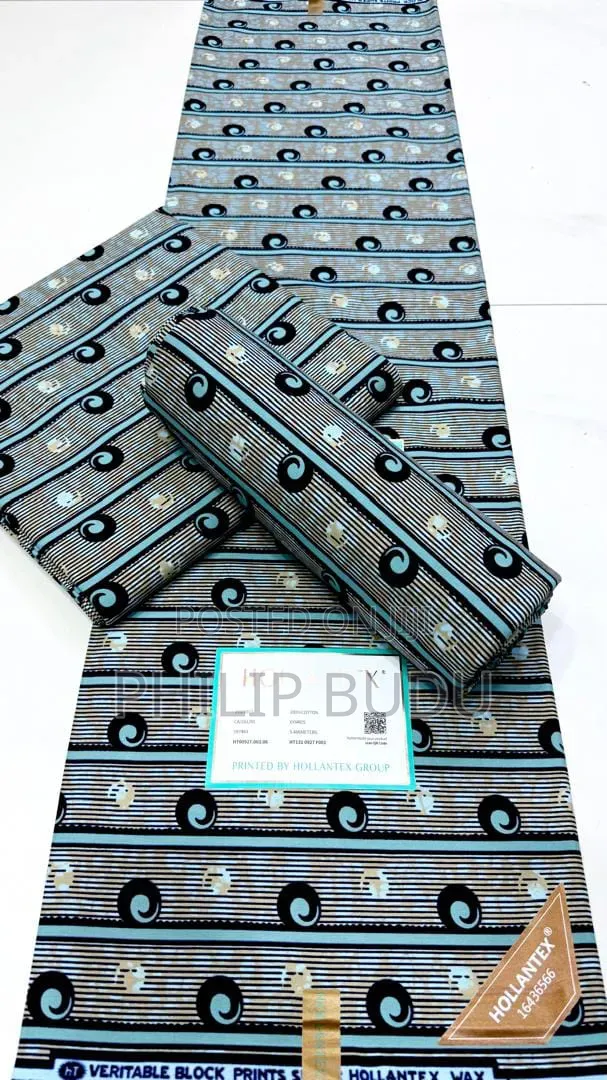 Original Hollantex African Wax Print Fabric (6 Yards)