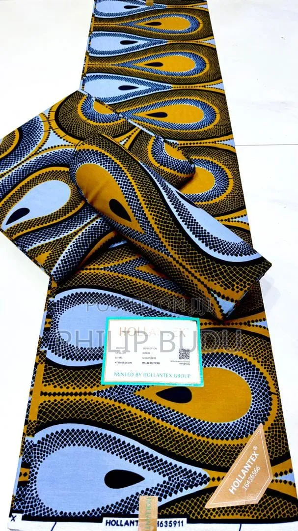 Original Hollantex African Wax Print Fabric (6 Yards)