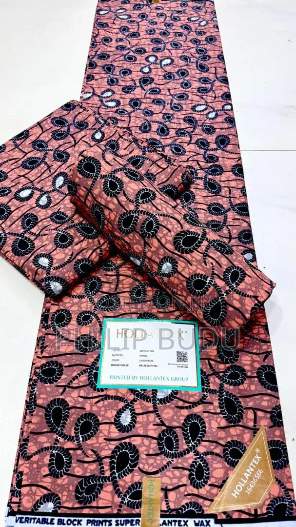 Original Hollantex African Wax Print Fabric (6 Yards)