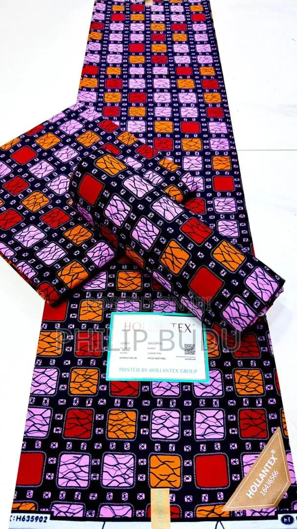 Original Hollantex African Wax Print Fabric (6 Yards)