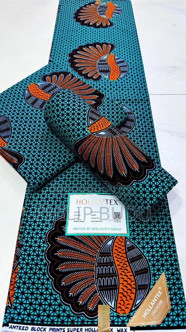 Original Hollantex African Wax Print Fabric (6 Yards)