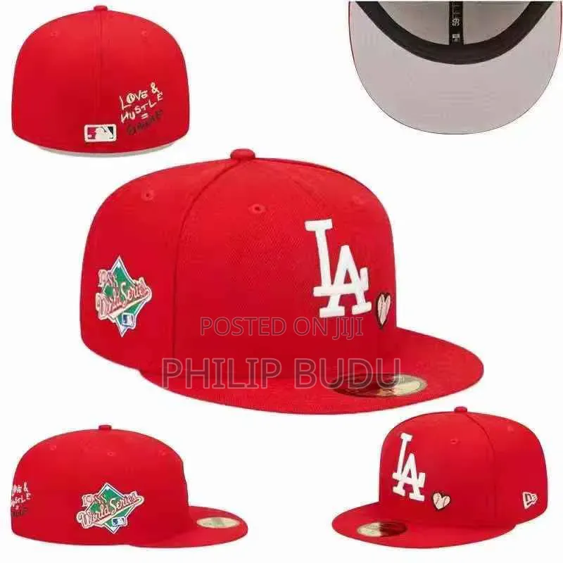 New Era LA Dodgers 59FIFTY Fitted Cap - Red (Love Hustle Edition)