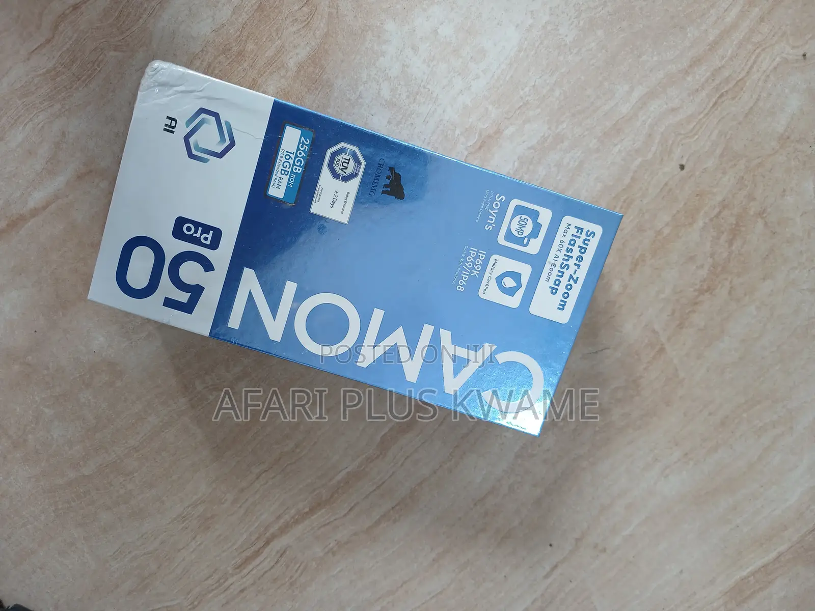 New Tecno Camon 50 Pro 256 GB Black