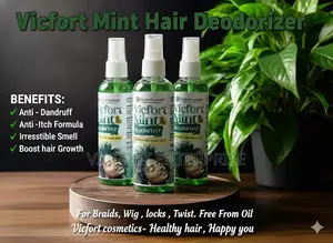 Vicfort Mint Hair Deodorizer: Anti-Dandruff Spray, Stops Itching Scalp