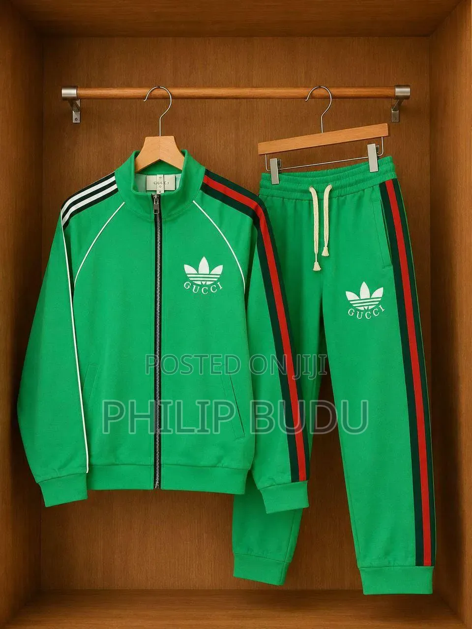 Adidas X Gucci Tracksuit Set (Jacket Joggers)